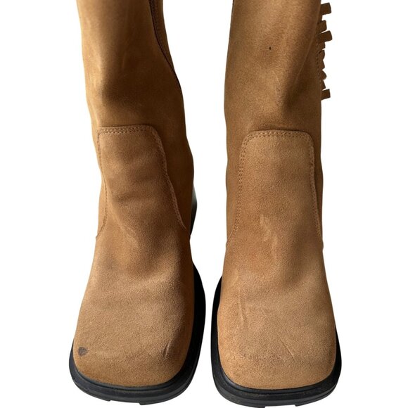 Unlisted Brand Women's Leather Upper Tan Mid Heel Boots w/Side Zip Size 8M-READ - Picture 11 of 16